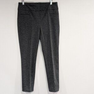*3/$10* Dalia Stretch Waist Tweed Pants Charcoal Grey Size 8